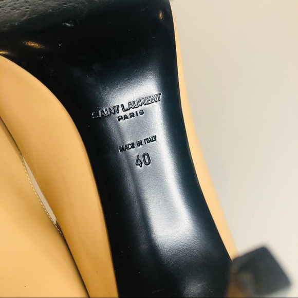 SAINT LAURENT PATENT PARIS SKINNY PUMPS SZ40 - Picture 6 of 9